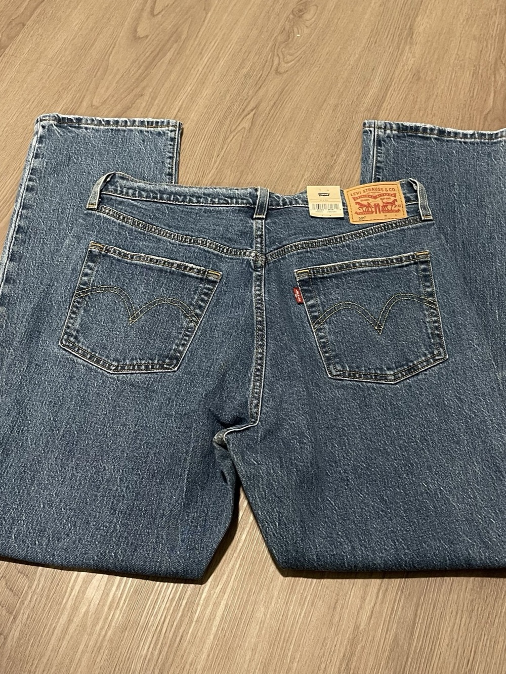 Levi's 501 Original Straight Leg Jeans Blue Waist 31 NWT - Picture 3 of 9